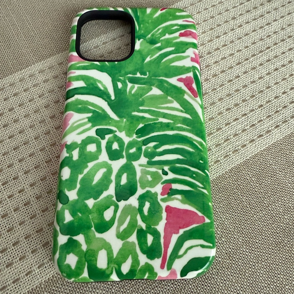 Tropical Green and Pink iPhone 12 Pro Case